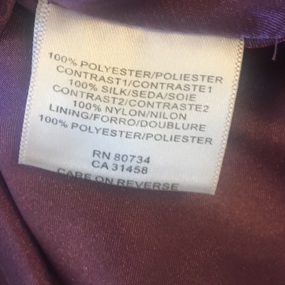 BCBGMAXAZRIA Purple Striped strapless dress -Size 0 - Picture 10 of 11